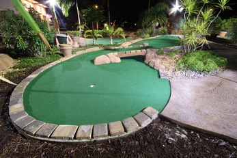 Mini Golf Stained Concrete